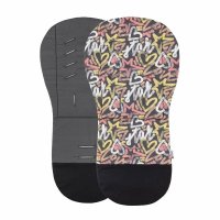 Salteluta universala pentru carucior Petite&Mars Foamy, reversibila, din spuma, 86 x 42 cm, gri/multicolor - 1