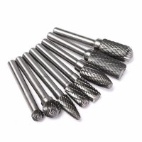 Set 8 Freze de Carbura 6mm pentru Prelucrarea Metalelor - 1