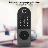 Incuietoare inteligenta Smart, waterproof, deblocare cu amprenta, parola, card APP bluetooth, cheie, pentru usa exterior - 5
