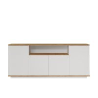 Comoda FR15-AW, pin atlantic + alb, 180x44,5x75 cm - 1