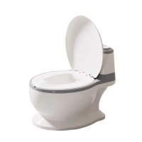 Olita muzicala tip minitoaleta Little Mom cu adaptor moale Grey - 1