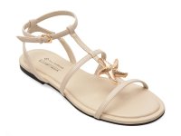 Sandale albe CALL IT SPRING PRAYA 102 din piele ecologica - 1