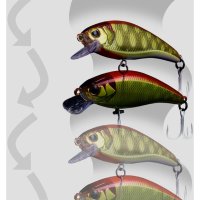 Vobler Jackall Tricoroll Mai 45S - Flash Chartreuse Yamame, 4.5cm, 3.7g - 2