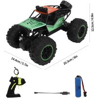 Masinuta cu Telecomanda iUni YHC021, Scara 1:18, Off-Road Climbing Car, 27MHz, Verde - 9