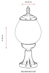 Aplica de perete exterior KOP Alb 45x25 cm - 3