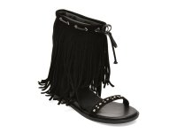 Sandale GRYXX negre, DMS5056, din material textil - 1