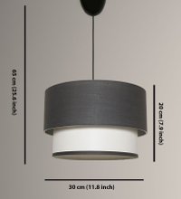 Lustra Tubol - Anthracite Alb/Antracit - 3