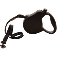 Lesa retractabila cu snur, Fida S Negru, 5 m - 1
