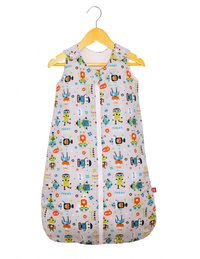 Sac de dormit copii 1 tog KidsDecor Robot Friends din bumbac 110 cm - 4