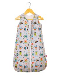 Sac de dormit copii 1 tog KidsDecor Robot Friends din bumbac 110 cm - 1