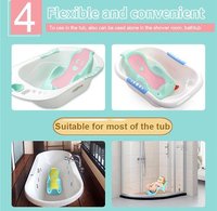Suport anatomic pentru cadita copii Little Mom Cocoon Green, design bionic cu inclinare de 23 de grade, fixare cu ventuze, compatibilitate universala, dimensiune 56 x 29 x 22 cm - 3
