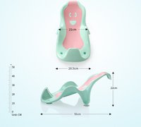 Suport anatomic pentru cadita copii Little Mom Cocoon Green, design bionic cu inclinare de 23 de grade, fixare cu ventuze, compatibilitate universala, dimensiune 56 x 29 x 22 cm - 8