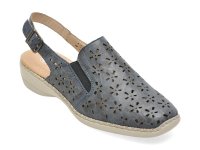 Pantofi RIEKER 41371 bleumarin din piele naturala pentru confort si stil - 1