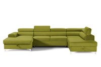 Colțar Extensibil, în formă de U, TIME NEW, cu 2 lăzi de depozitare, cu tetiere reglabile, 360x220x95 cm - 1