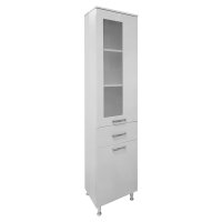 Dulap soldat baie Venus alb 40x190 cm din MDF - 1