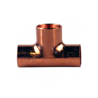 Teu redus din cupru 15 x 18 x 15 mm - 1