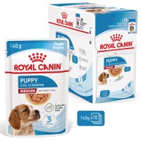 ROYAL CANIN Medium Puppy, hrană umedă câini junior, (în sos), bax, 140g x 10buc - 3