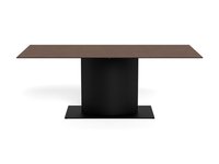 Masa de dining Marbella, maro si negru mat, 200 x 100 x 75.5 cm - 4
