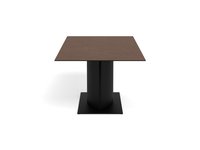 Masa de dining Marbella, maro si negru mat, 200 x 100 x 75.5 cm - 5