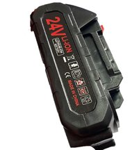 Acumulator 24v cu 2 pini Laterali si mufa de incarcare pentru mini fierastrau drujba - 4