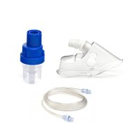 Set kit accesorii 50 bucati Philips Respironics SideStream cu masca de adulti, pahar de nebulizare si furtun pentru aparatele de aerosoli cu compresor - 3