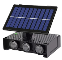 Lampa Solara de perete dubla cu panou solar 6 LED montaj pe perete iluminare sus/jos - 1