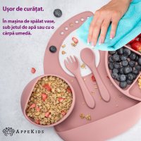Set diversificare AppeKids din silicon 5 piese Classic Old Rose - 4
