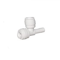 Conector Teu 1/4 - 1/4 Quick - 1/4 Stem Lateral - 1