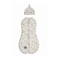 Saculet Swaddle pentru infasat nou nascut + caciulita First Step Forest Ivory Sleepee - 3