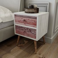 Noptiera PWF-0320 Gri-Walnut 40x35x55 cm - 2