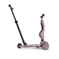 Trotineta copii cu sezut si maner, transformabila 3in1, Highwaykick 1 Push and Go Wildberry, 1-5 ani, pana la 50 kg, Scoot  Ride - 3