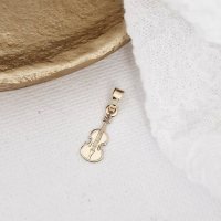 Pandantiv Vioara - Aur Galben de 14K - 1