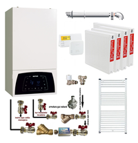 Pachet complet pentru apartament cu 3 camere - Centrala termica Motan Condens Plus 100 25 kW, termostat si calorifere - 1