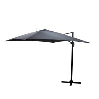 Umbrela de gradina suspendata cu rotatie de 360 de grade Raffaella aluminiu 3x3m antracit - 1