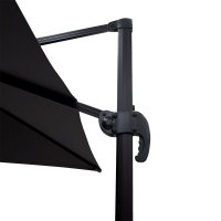 Umbrela de gradina suspendata cu rotatie de 360 de grade Raffaella aluminiu 3x3m antracit - 4