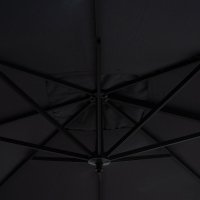 Umbrela de gradina suspendata cu rotatie de 360 de grade Raffaella aluminiu 3x3m antracit - 6