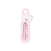 Termometru plutitor pentru baie BabyOno, Model ursulet, Fara mercur, 23x10 cm, Roz - 1