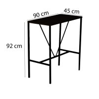 Masa de bar Nordic Nuc 90x92x45 cm - 5