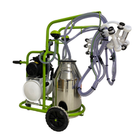 Aparat de muls capre, 4 posturi, 1 bidon 40l aluminiu, pahare plastic, 250l/min, 0,55kw - 1