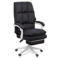Scaun de birou OFF 426 negru cu suport pentru picioare - 1