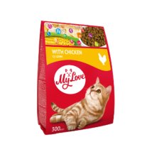 MY LOVE, Pui, hrană uscată pisici, 300g - 2