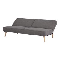 Canapea extensibila Swan, maro, 186 x 113 x 83 cm - 1
