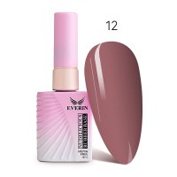 Rubber Base Everin Nudelicious 12 – Bază rubber Nude Roz-Mov, HEMA &amp; TPO Free, 15ml - 1