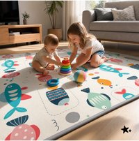 Covoras de joaca rulabil cu doua fete Mativo Rollo, dimensiune 180 x 200 cm, din spuma XPE, 1,5 cm grosime, include husa cu maner pentru depozitare - 6