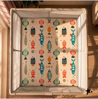 Covoras de joaca rulabil cu doua fete Mativo Rollo, dimensiune 180 x 200 cm, din spuma XPE, 1,5 cm grosime, include husa cu maner pentru depozitare - 7