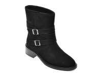 Ghete dama FLAVIA PASSINI AC5851, negre, din piele intoarsa - 1
