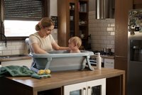 Cadita pliabila cu dop de scurgere si termometru Tega Baby Dove Grey - 1