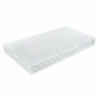 Saltea pentru patut bebe BabyNeeds Confort, Husa detasabila, Antialergica, Spuma, 160x80x15 cm, Alb - 1