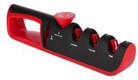 UB Ascutitor de cutite profesional 4 in 1, ajustabil, negru/rosu - 1