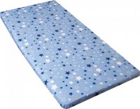 Cearceaf din bumbac cu elastic 120x60 cm Stars Blue - 1